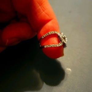 Silver Ring with cubic zirconia stone
